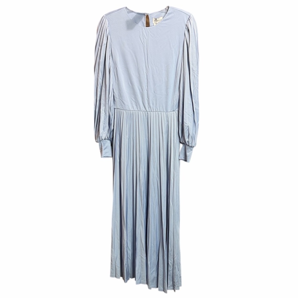 MARELLA Light Blue Pleated Midi Dress